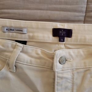 NYDJ Cream Alina jeans size 14